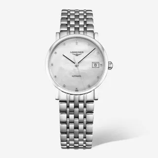 Longines Elegant L4.809.4.87.6 34.5mm Stainless steel White