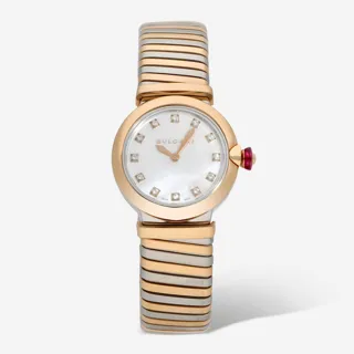 Bulgari Lucea 102952 Stainless steel and 18k rose gold White