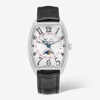 Franck Muller Cintru00e9e Curvex 2852 MC L D AC BLA 31mm Stainless steel White