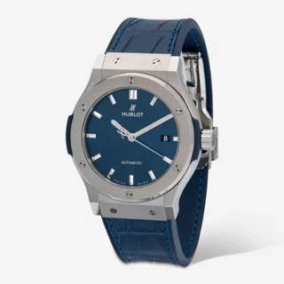 Hublot Classic 542.NX.7170.LR 42mm Titanium Blue