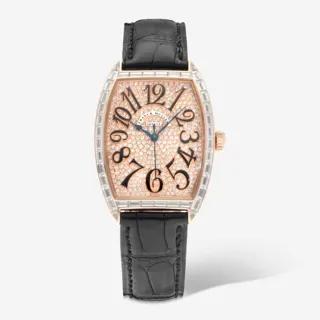 Franck Muller Cintru00e9e Curvex 2852 SC D BAG CD 31mm Rose gold Diamond