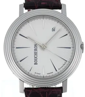 Boucheron WA010303 38mm Stainless steel Silver