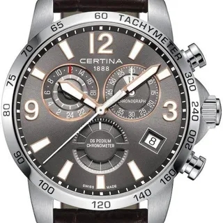 Certina DS Podium GMT C034.654.16.087.01 42mm Stainless steel Gray