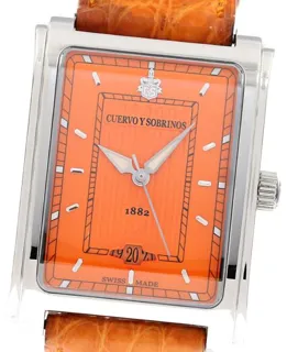 Cuervo y Sobrinos Prominente 1015.1OR 31mm Stainless steel Orange