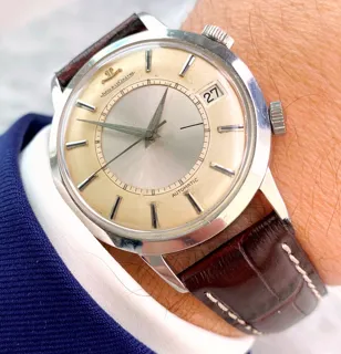 Jaeger-LeCoultre Memovox 37mm Stainless steel Cream