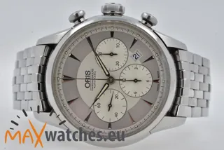 Oris Artelier Chronograph 7603 43.5mm Stainless steel Silver