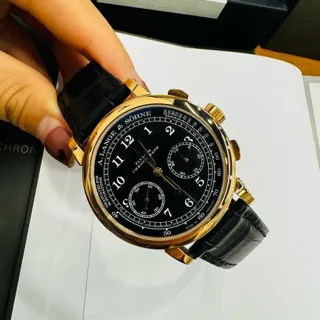 A. Lange & Söhne 1815 414.031 39.5mm Rose gold Black