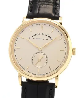 A. Lange & Söhne Saxonia 216.021 Yellow gold Silver