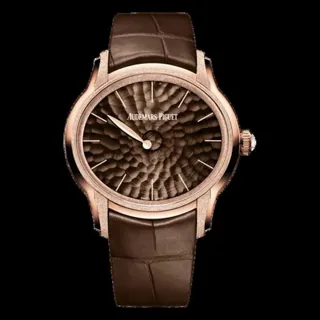 Audemars Piguet Millenary 77266OR.GG.A823CR.01 39.5mm Rose gold Brown