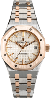 Audemars Piguet Royal Oak 15450SR.OO.1256SR.01 Rose gold and Stainless steel Silver