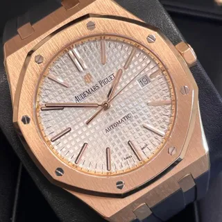 Audemars Piguet Royal Oak Selfwinding 15400OR.OO.D088CR.01 ( OAK  ) 41mm Rose gold Silver