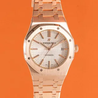 Audemars Piguet Royal Oak Selfwinding 15400OR.OO.1220OR.02 ( OAK  ) 41mm Rose gold Silver