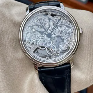 Blancpain Villeret 6633-1500-55B White gold Skeletonized