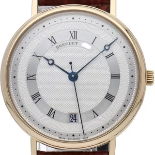 Breguet Classique 5930BA/12/986 35.5mm Yellow gold Silver