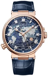 Breguet Marine 5557BR/YS/9WV Rose gold Blue