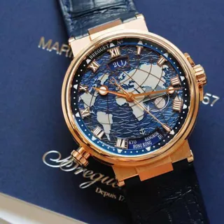 Breguet Marine 5557BR/YS/9WV 43.9mm Rose gold Blue