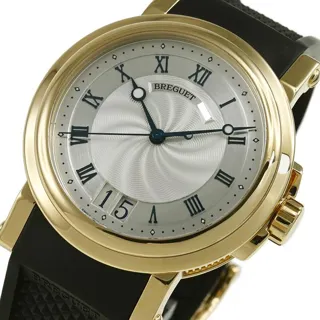 Breguet Marine 5817BA/12/9V8 40mm Yellow gold Silver