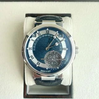 Breguet Marine 5887PT/Y2/9WV 43.9mm Platinum Blue