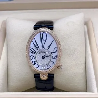 Breguet Reine de Naples 8918BR/58/964/D00D 36.5mm Rose gold White