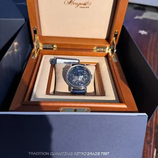 Breguet Tradition 7597bb/gy/9wu 40mm Platinum Blue