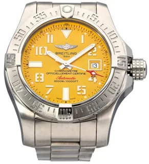 Breitling Avenger A17331 45mm Stainless steel Yellow