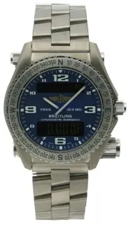 Breitling Emergency E76321 43mm Titanium Blue