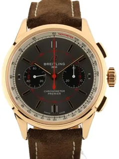 Breitling Premier RB0118A31B1X1 42mm Red gold Gray