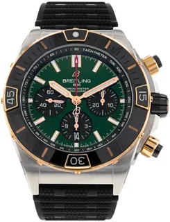 Breitling Super Chronomat UB0136 Rose gold and Stainless steel Green