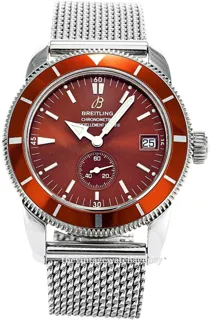 Breitling superoc A37320-098 38mm Stainless steel Brown