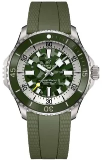 Breitling superoc E10379D31L1S1 46mm Titanium Green