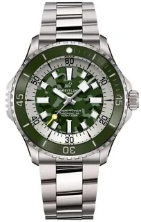 Breitling superoc E10379D31L1E1 46mm Titanium Green