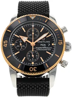 Breitling Superocean Heritage II U13313 Rose gold and Stainless steel Black