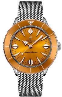 Breitling Superocean Heritage U10340281I1A1 38mm Stainless steel and Red gold Orange