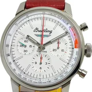 Breitling Top Time AB01766A1A1X1 41mm Stainless steel White