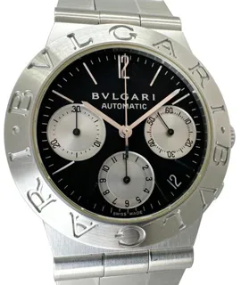 Bulgari Diagono CH 35 S 35mm Stainless steel Black