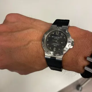 Bulgari Diagono SD 38 S 38mm Stainless steel Silver