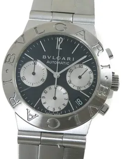 Bulgari Diagono CH35S AUTO 35mm Stainless steel Black