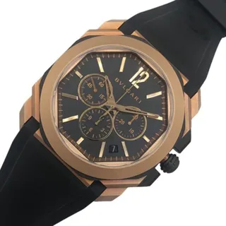 Bulgari Octo BGOP41BGLCH 41mm Rose gold Black