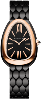 Bulgari Serpenti Seduttori 103704 33mm Rose gold and Stainless steel Black