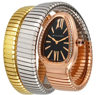 Bulgari Serpenti Tubogas 102948 18kt Rose Gold Black