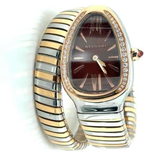 Bulgari Serpenti 103071 35mm Stainless steel Brown