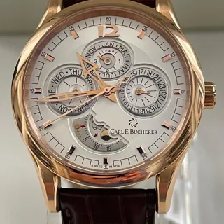 Carl F. Bucherer Manero 00.10902.03.16.01 40mm Rose gold Silver