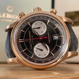 Carl F. Bucherer Manero 00.10919.03.33.02 43mm Rose gold Black