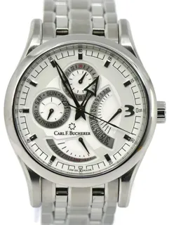 Carl F. Bucherer Manero 00.10901.08.36.21 40mm Stainless steel White