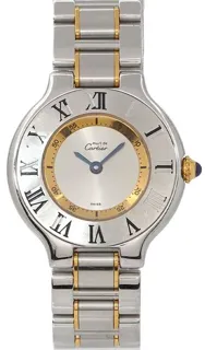 Cartier 21 Must de Cartier W10075R6 28mm Yellow gold and Stainless steel Silver