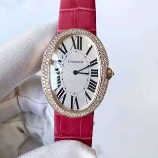 Cartier Baignoire WB520005 44mm Rose gold Silver