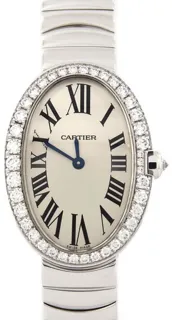 Cartier Baignoire WB520006 White gold Silver