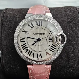 Cartier Ballon Bleu 33mm WE902037 33mm White gold Silver