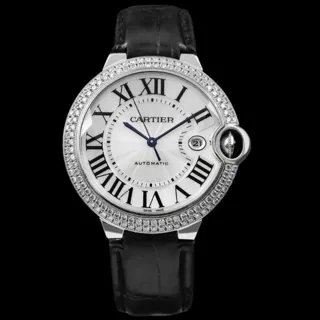 Cartier Ballon Bleu 42mm WE900951 42mm White gold Silver