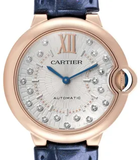 Cartier Ballon Bleu de Cartier WGBB0053 36mm Rose gold Silver